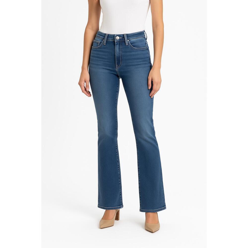 KanCan Womens 5/26 Jeans Blue Liz Boot Cut High Rise KC8683M OP Medium Wash Retr